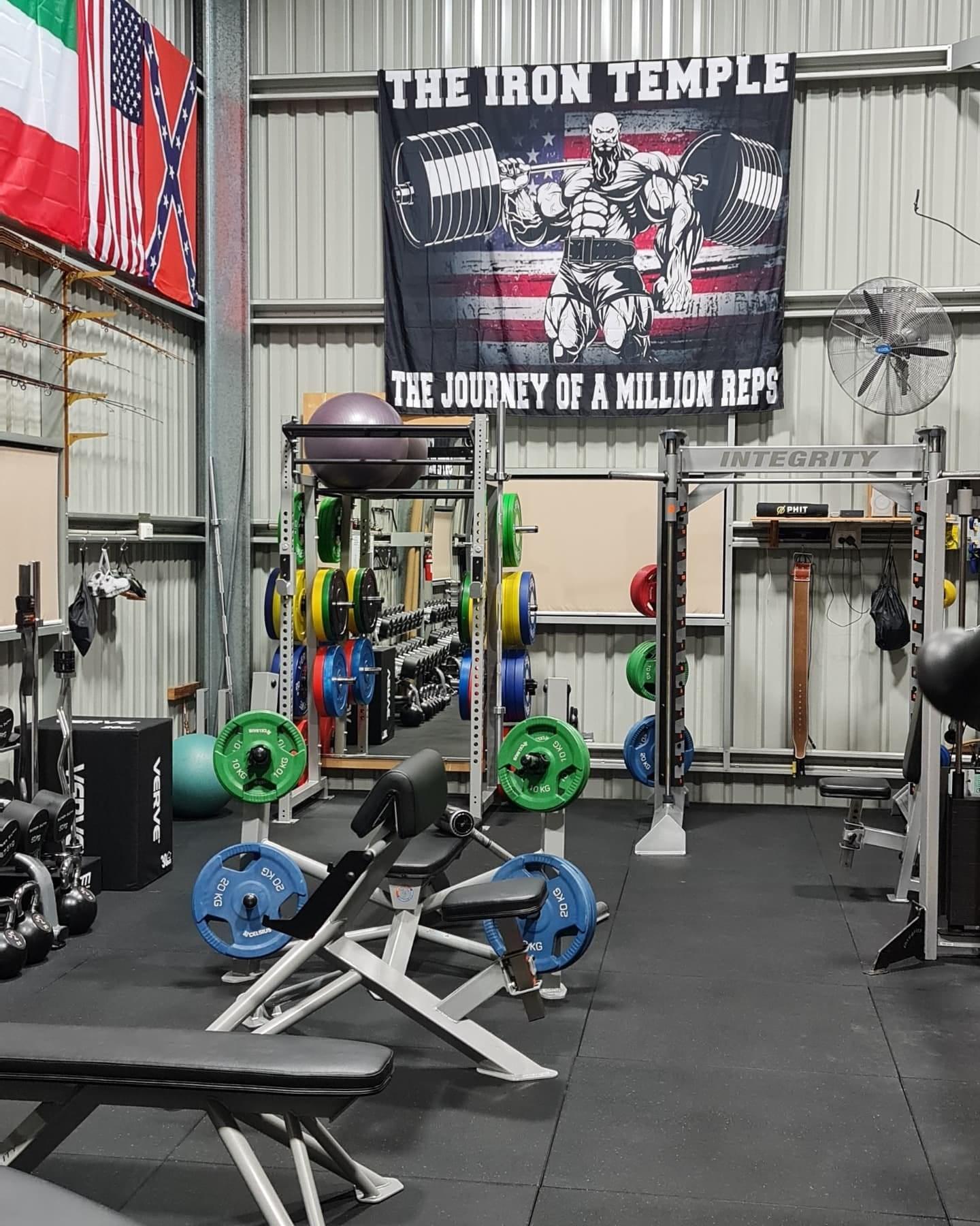 Custom Home Gym Flags and Banners Muscle Man