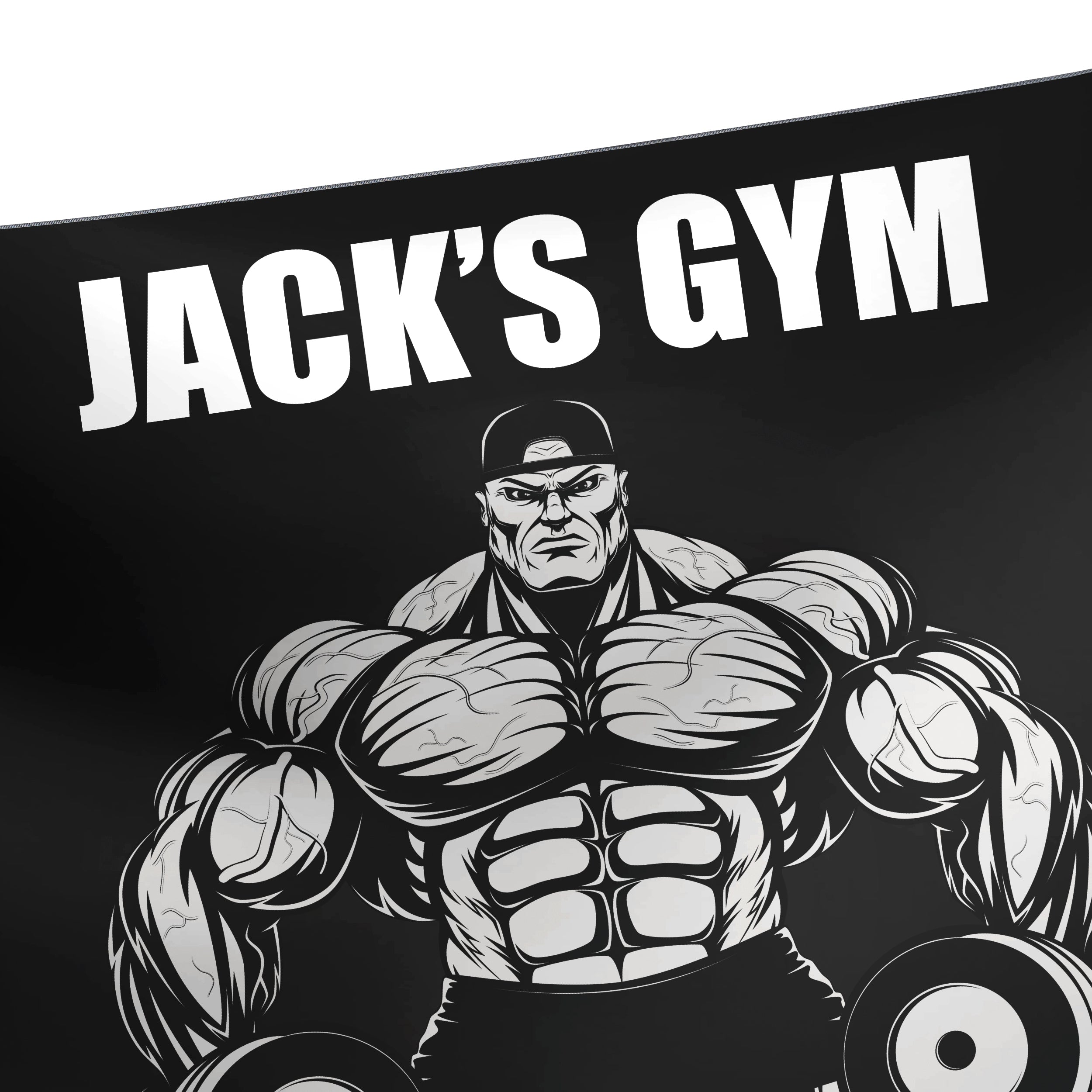 Personalized Bodybuilding Banner Flag Tapestry Home Gym Decor Shut Up And Train 09490