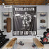 Personalized Muscle Man Weightlifting Flags 09848