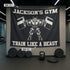 Personalized Muscle Bull Weightlifting Flags and Banners 09849