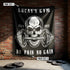 Personalized Bodybuilding Home Gym Decor Skull Dumbbell Wall Banner Flag 09880