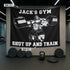 Personalized Home Gym Decor Muscle Man Banner Flag 10022