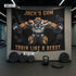 Bulldog Train Like A Beast Custom Gym Banner 10127