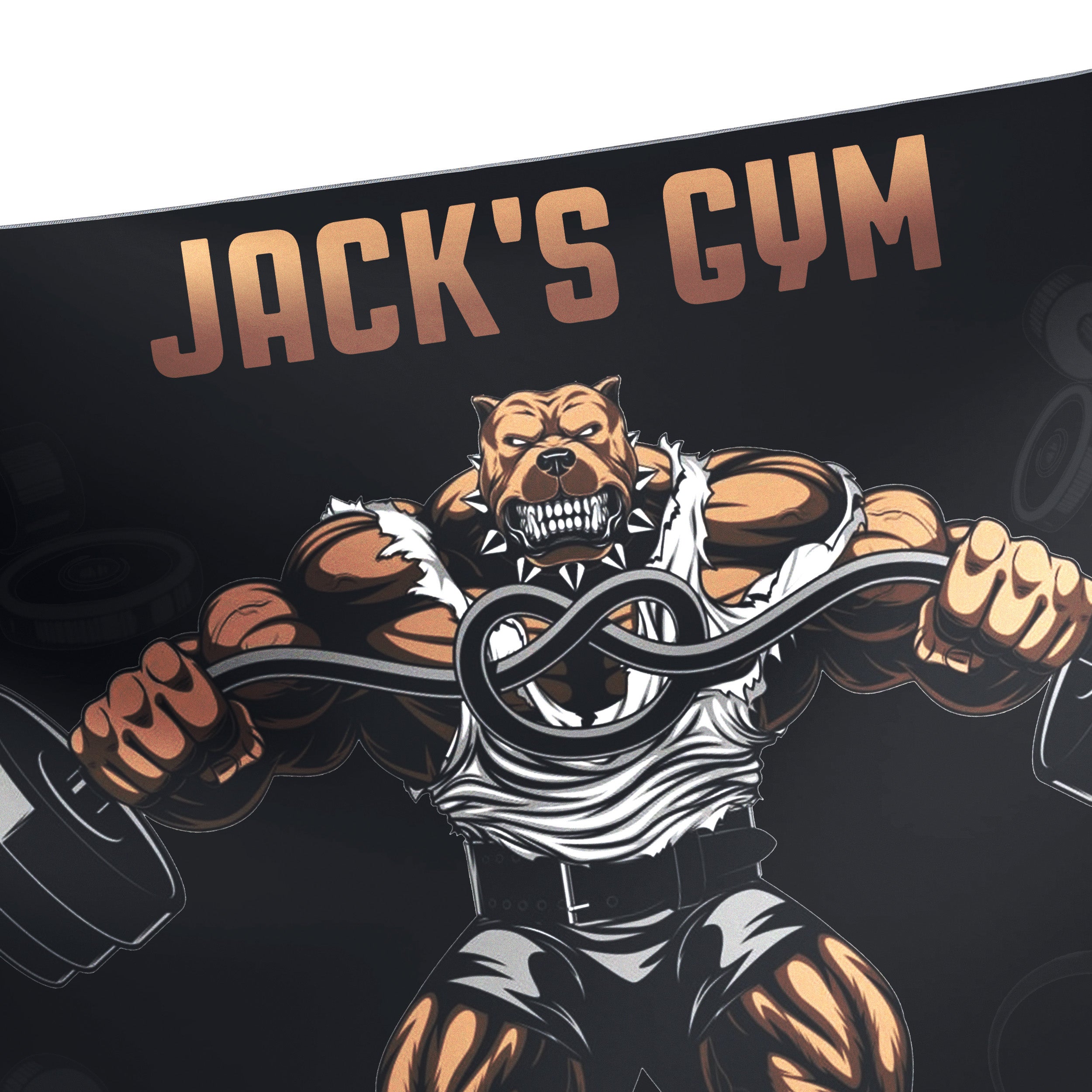 Bulldog Train Like A Beast Custom Gym Banner 10127