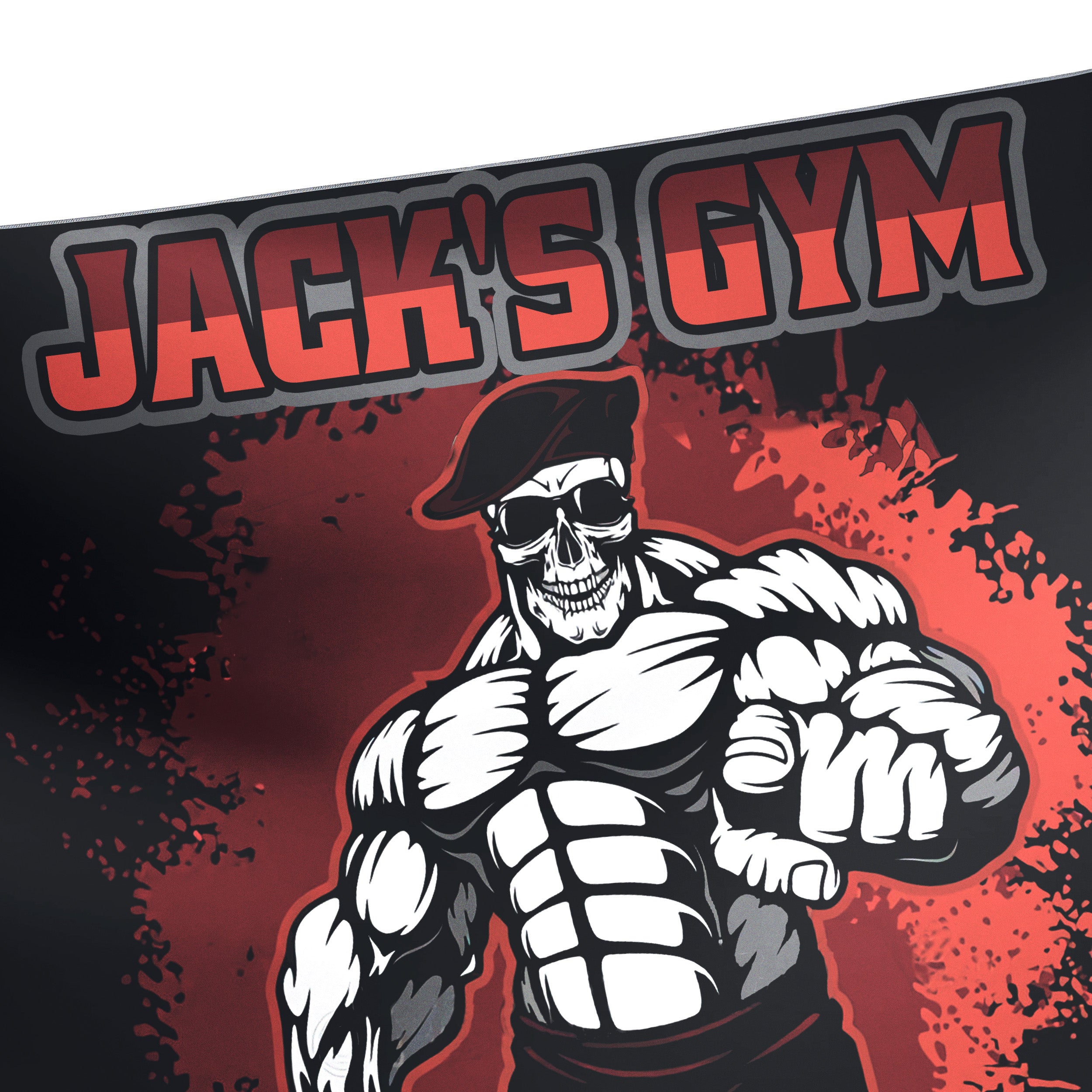 Personalized Bodybuilding Fighter Banner Flag Tapestry Motivational Gym Wall Art 10141