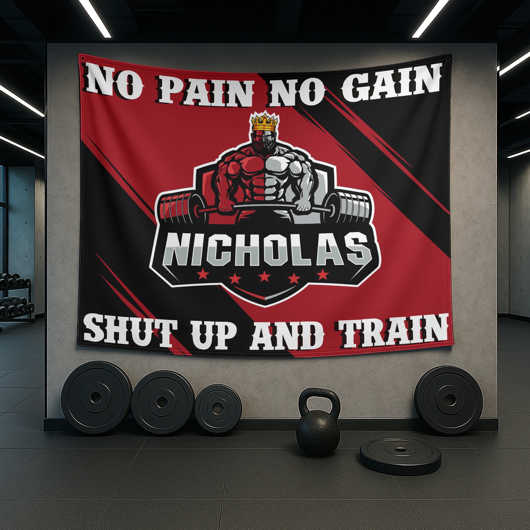 The King Custom Home & Garage Workout Flags 10170