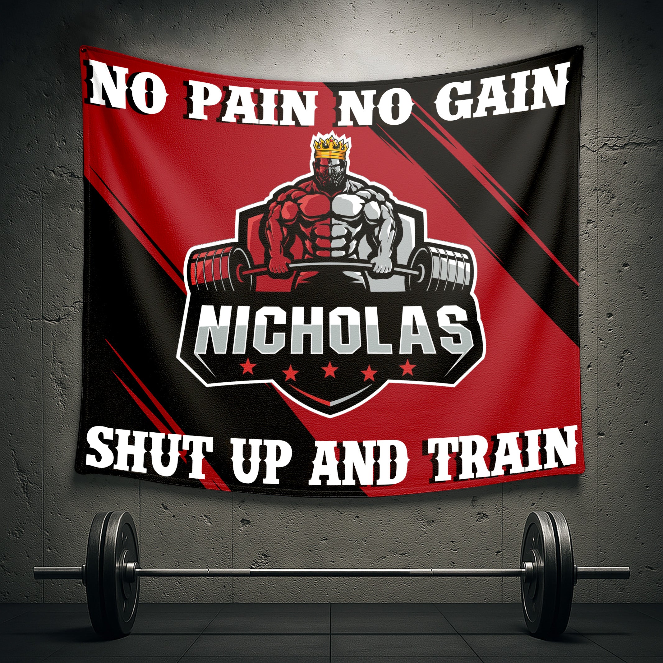 The King Custom Home & Garage Workout Flags 10170