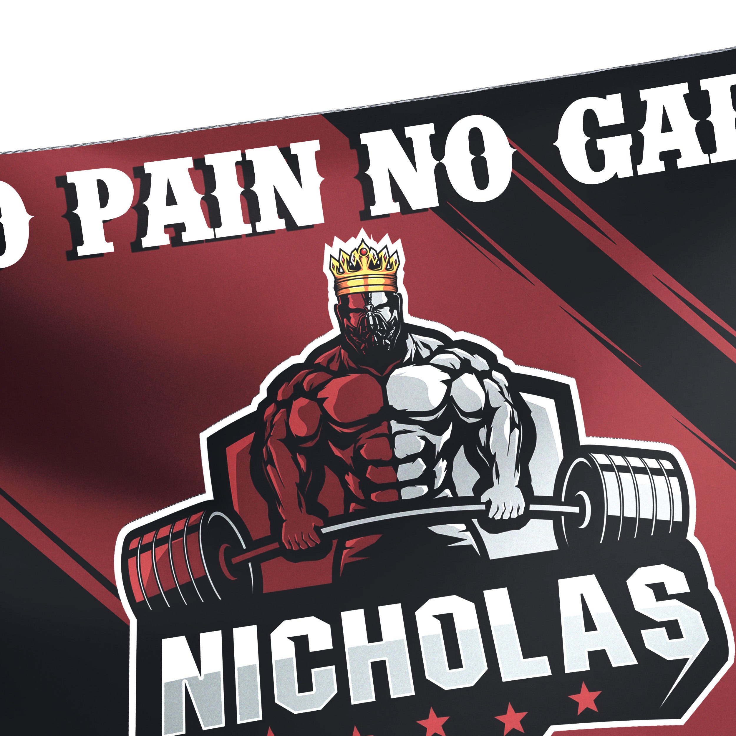 The King Custom Home & Garage Workout Flags 10170