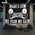 Personalized Motivational Gym Flag for Gym Club Decor 10189