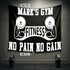 Personalized Motivational Gym Flag for Gym Club Decor 10189