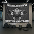 Personalized Home Gym Decor Muscle Man Dumbbell Bodybuilding Banner Flag 10346