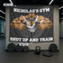 Personalized Home Gym Decor Muscle Strong Pitbull Banner Flag 10380