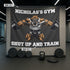 Personalized Home Gym Decor Muscle Strong Pitbull Banner Flag Gift 10381