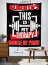Personalized Home Gym Decor My Therapy Banner Flag Tapestry 10409