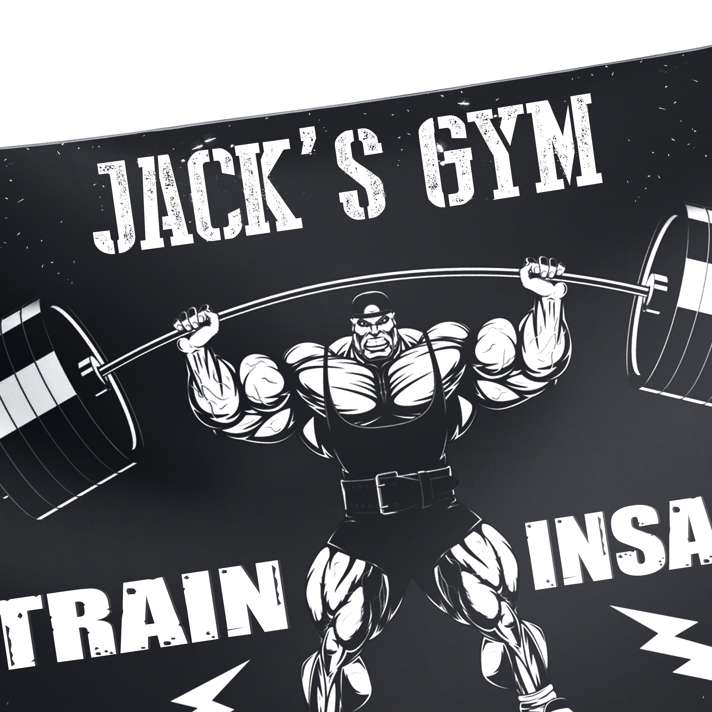 Personalized Home Gym Decor Banner Flag 10547