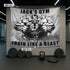 Personalized Bodybuilding Home Gym Decor Muscle Man Banner Flag Tapestry 10551