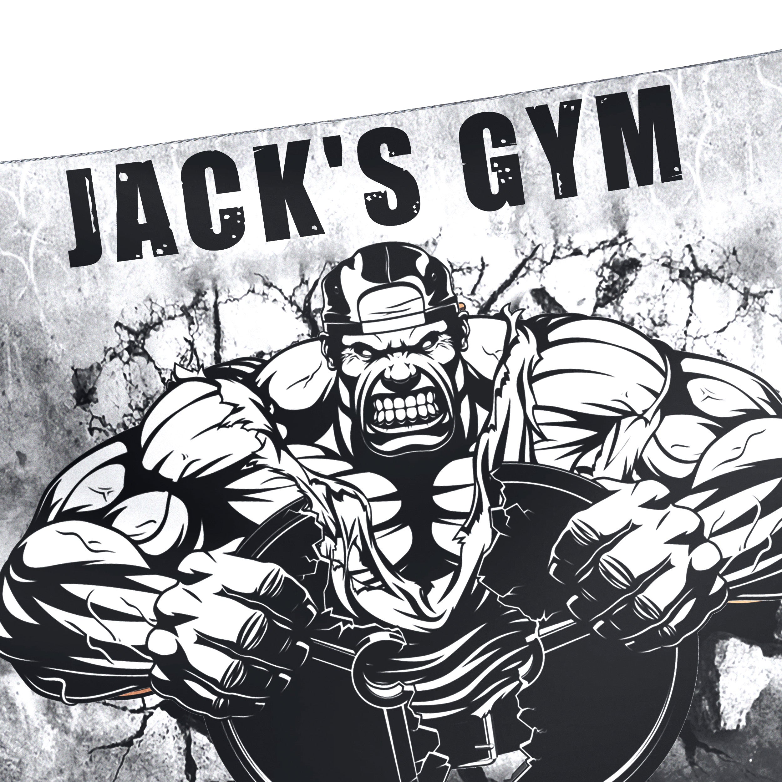 Personalized Bodybuilding Home Gym Decor Muscle Man Banner Flag Tapestry 10551