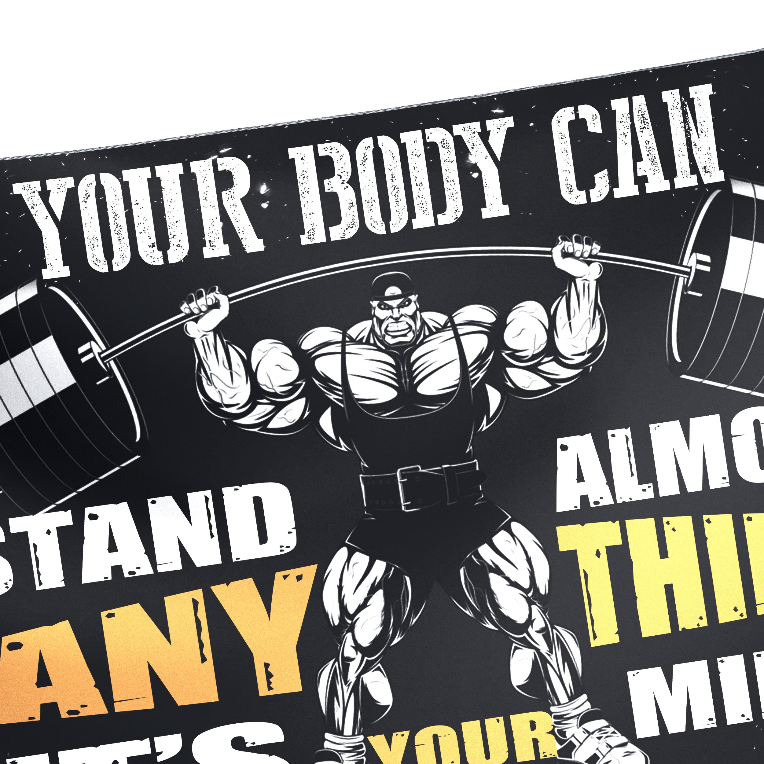 Home Gym Decor Motivational Quotes Banner Flag 10566