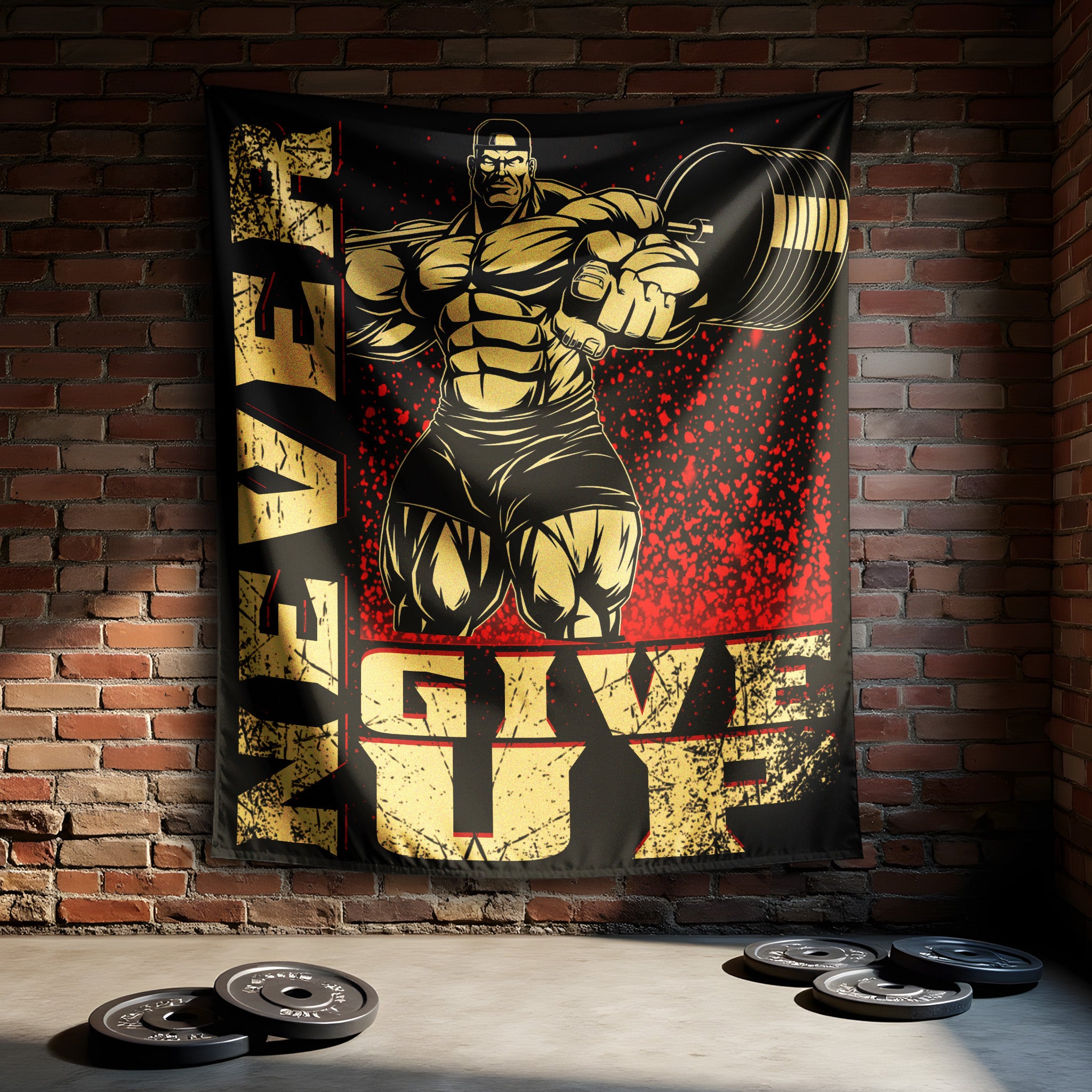 Premium Gym Flag - Standout Garage and Home Gym Flags | Inspiring Workout Flags 10598