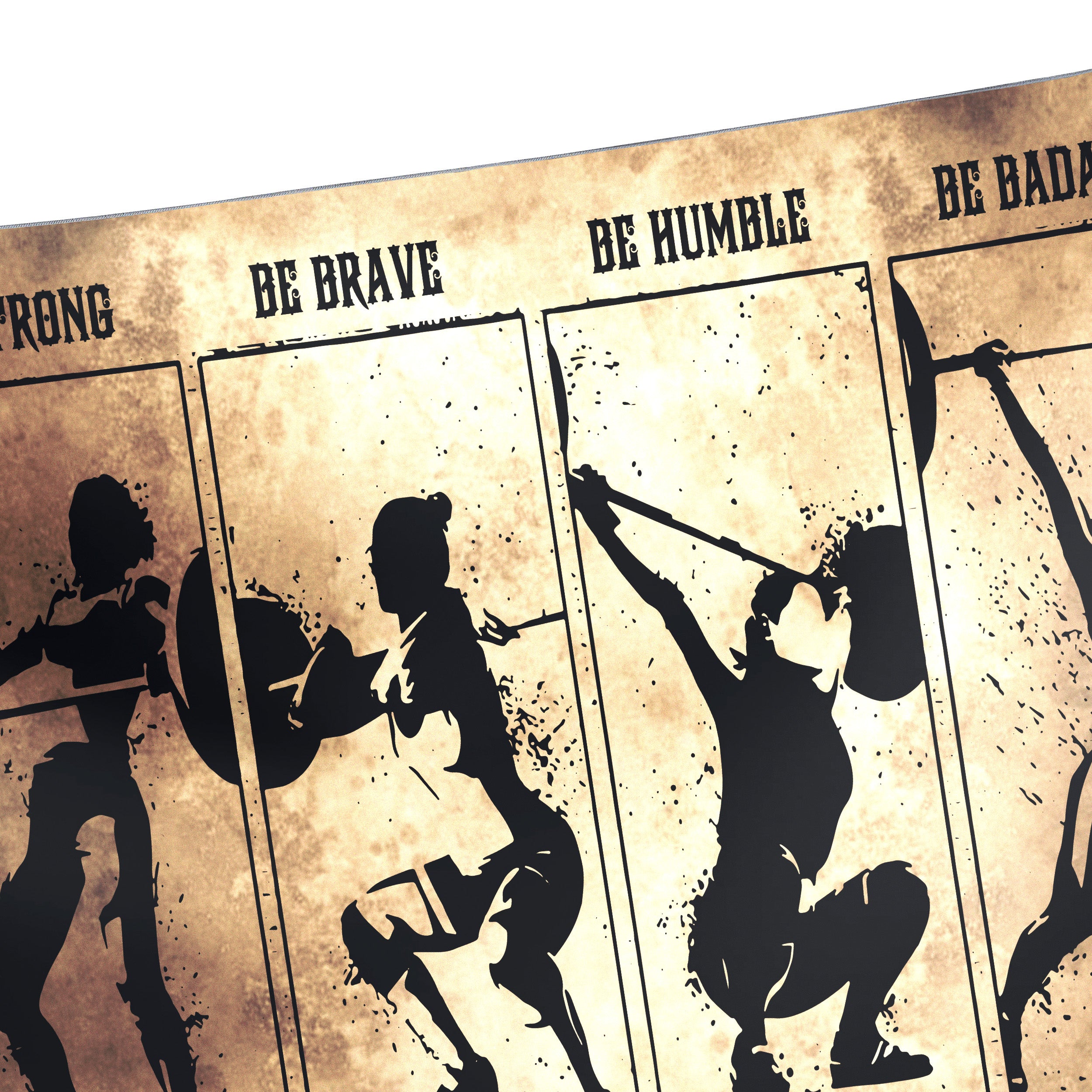 Motivational Quotes Fitness Girl Banner Flag For Home Gym Decor 10604