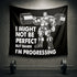 Motivational Quotes Muscular Man Barbell Banner Flag For Home Gym Decor 10621