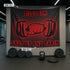 Personalized Dumbbell Weightlifting Flags Motivational Banner 10699