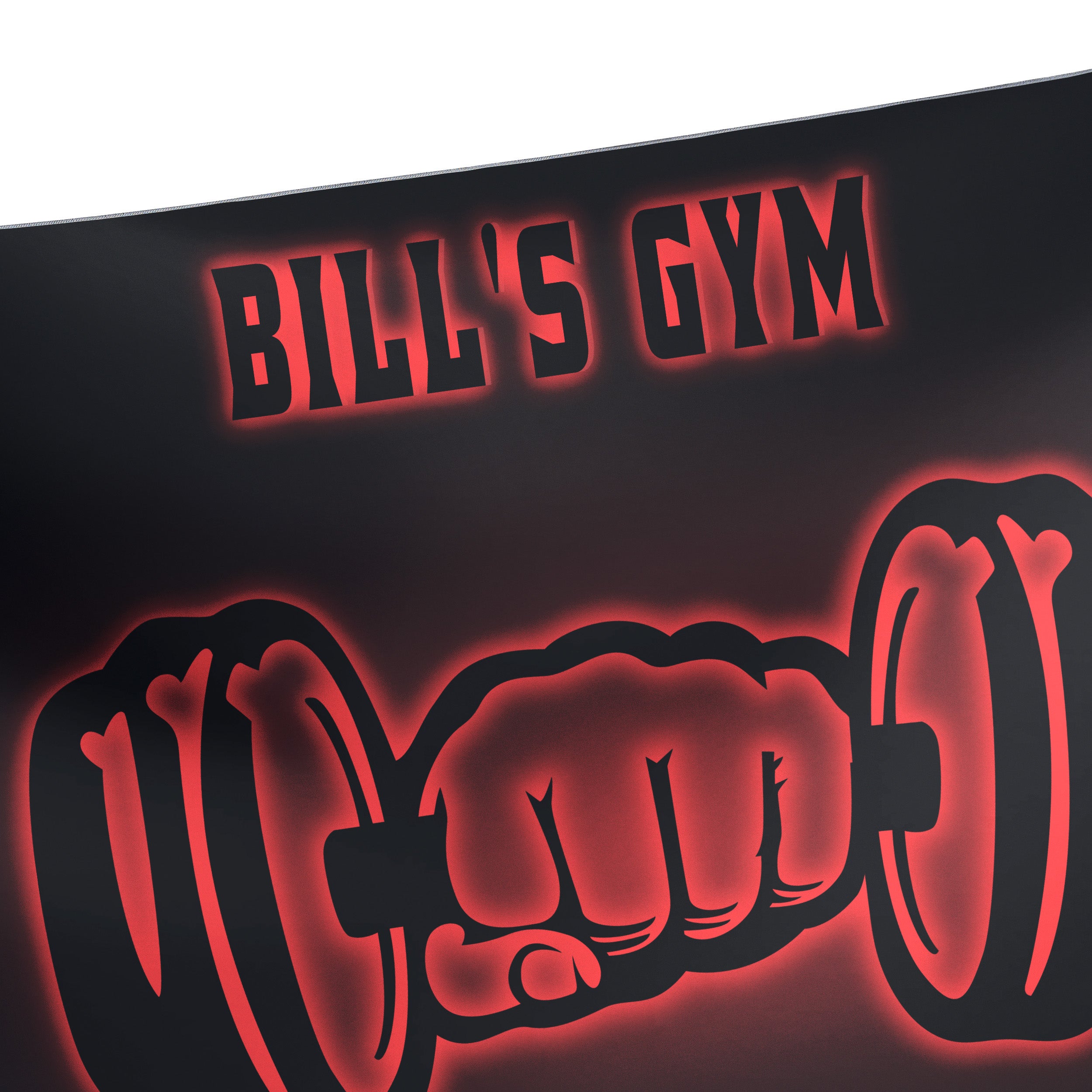 Personalized Dumbbell Weightlifting Flags Motivational Banner 10699