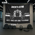 Personalized Gym Banner Flag Muscle Man With Barbell 10720