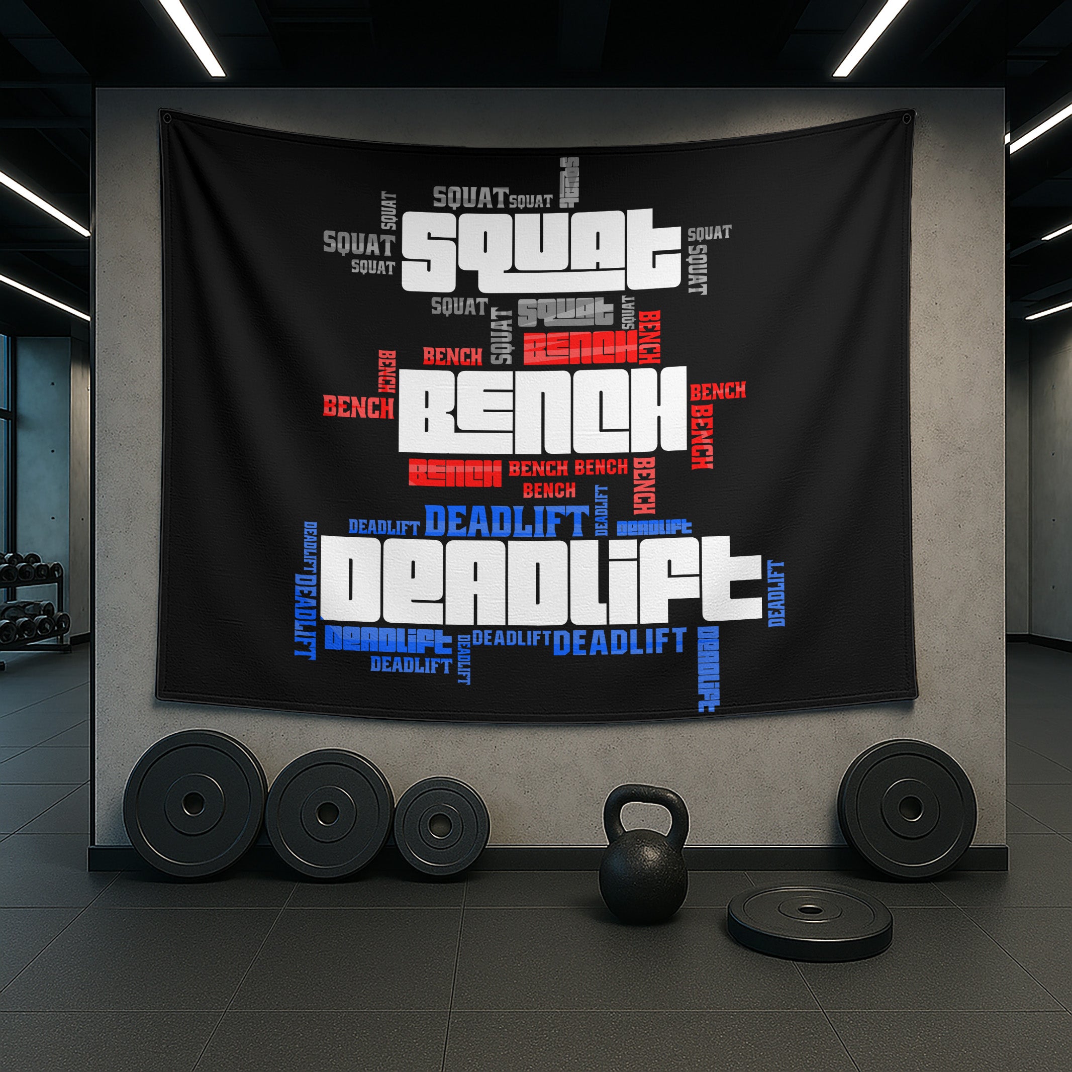 Motivational Quotes Banner Flag Gym Wall Decor For Home Gym 10733