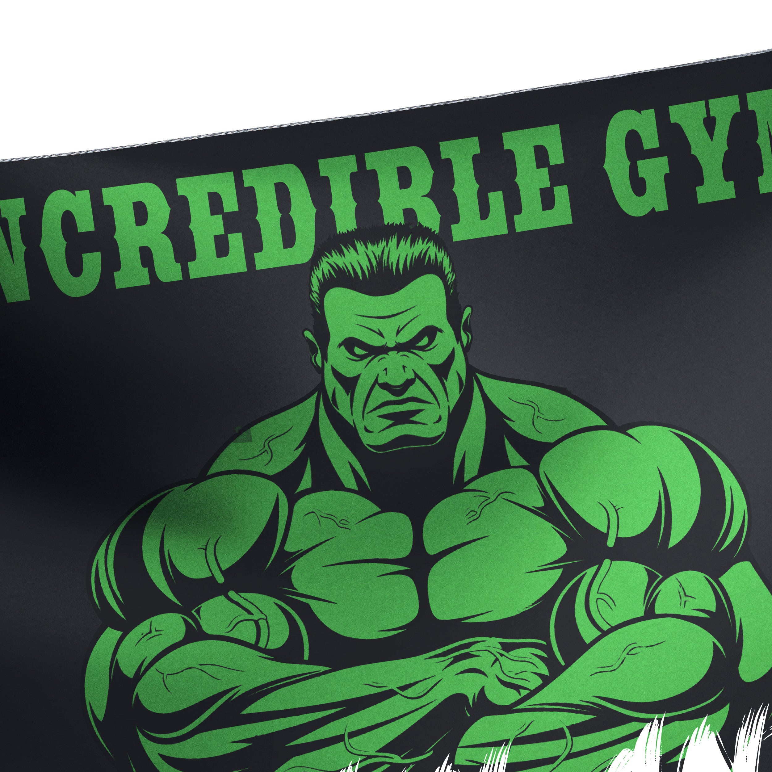 Superhero Inspired Gym Flag: Personalizable Garage and Home Workout Flags 10758