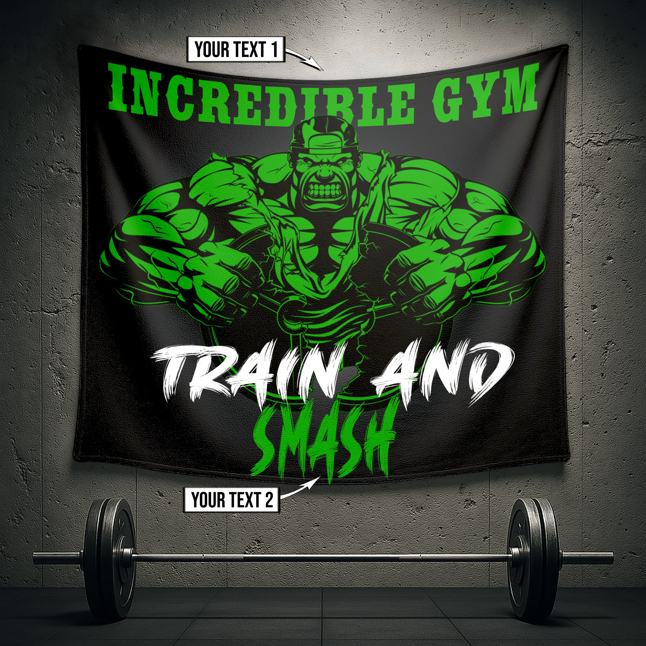 Gym Flag: Enhance Your Home & Garage Gym With Our Motivational Workout Flags 10759