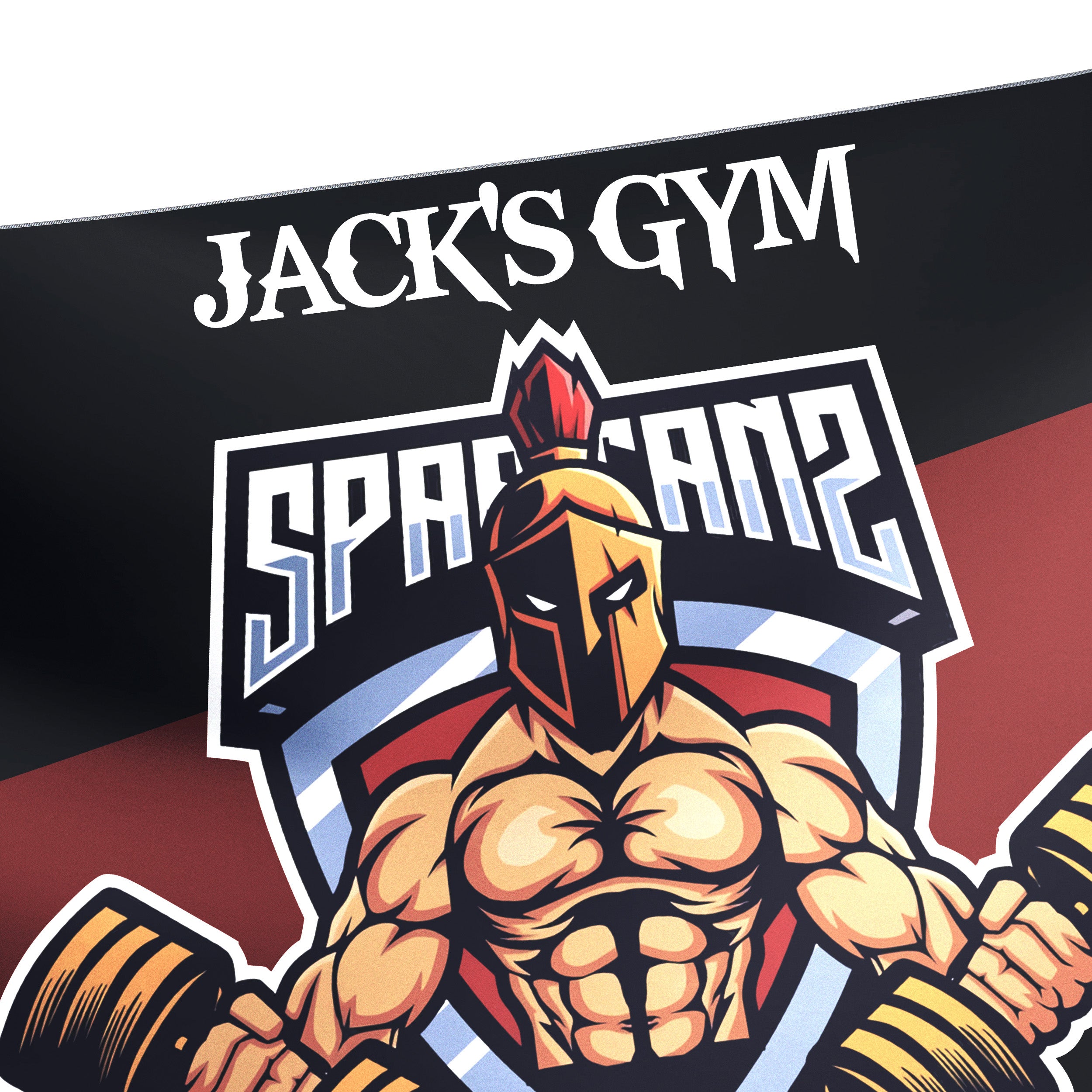 Personalized Gym Flag Banner Spartan Home Gym Decor Motivational Quotes 10792