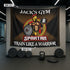 Home Gym Flags Spartan Warrior Gym Decor Customize 11023