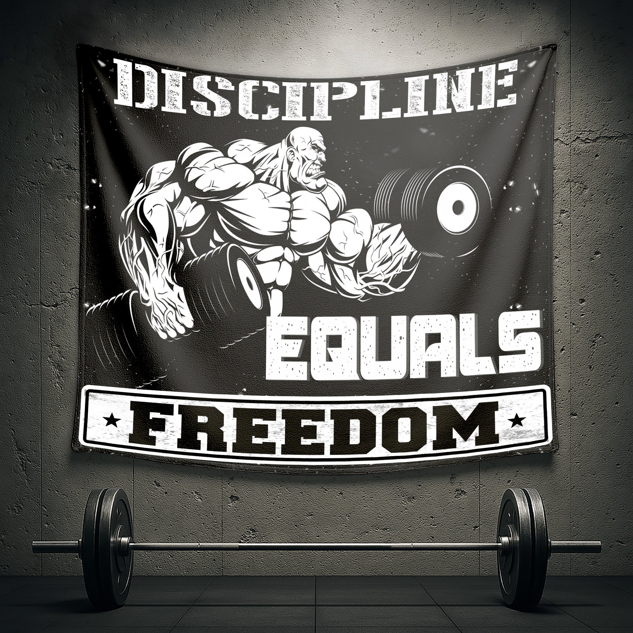 Premium Gym Flag: Reinvent Your Garage or Home Gym With Inspiring Workout Flags. 11059