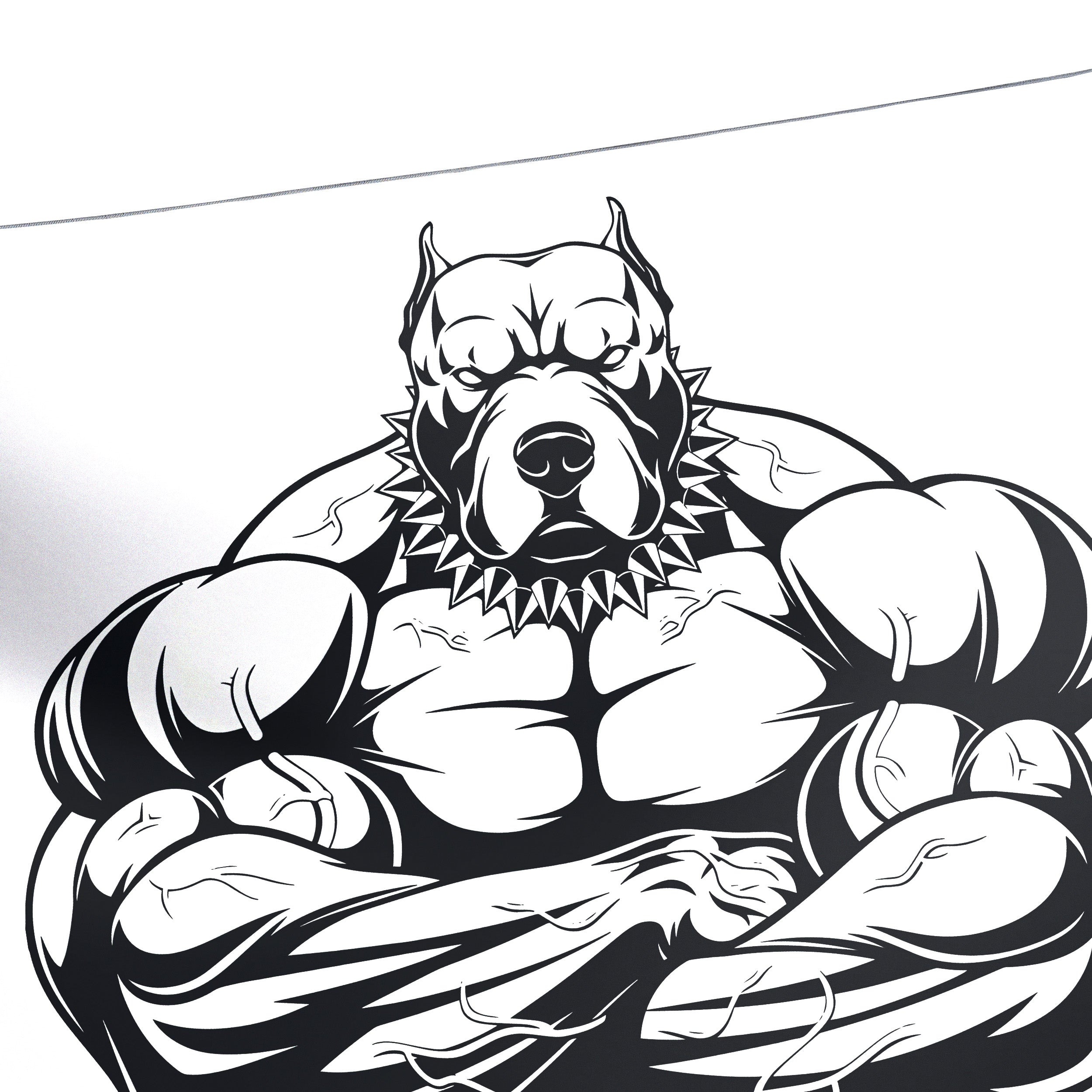 Motivational Gym Flags | Customizable Pitbull Garage & Home Workout Flags 11179