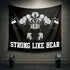 Personalized Gym Flag Angry Bear 11180