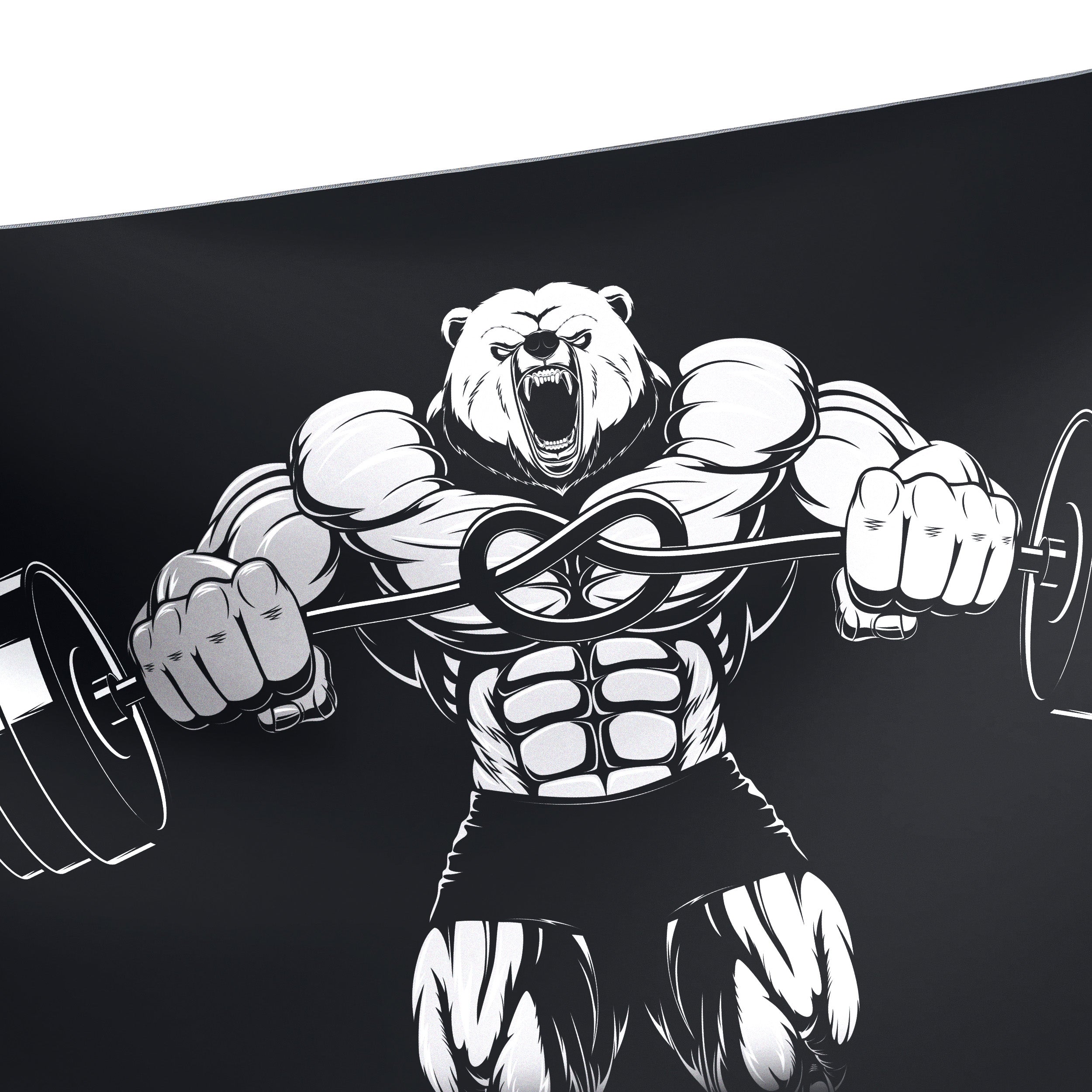 Personalized Gym Flag Angry Bear 11180