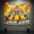 Comic Style Gym Flag No Pain No Gain 11294