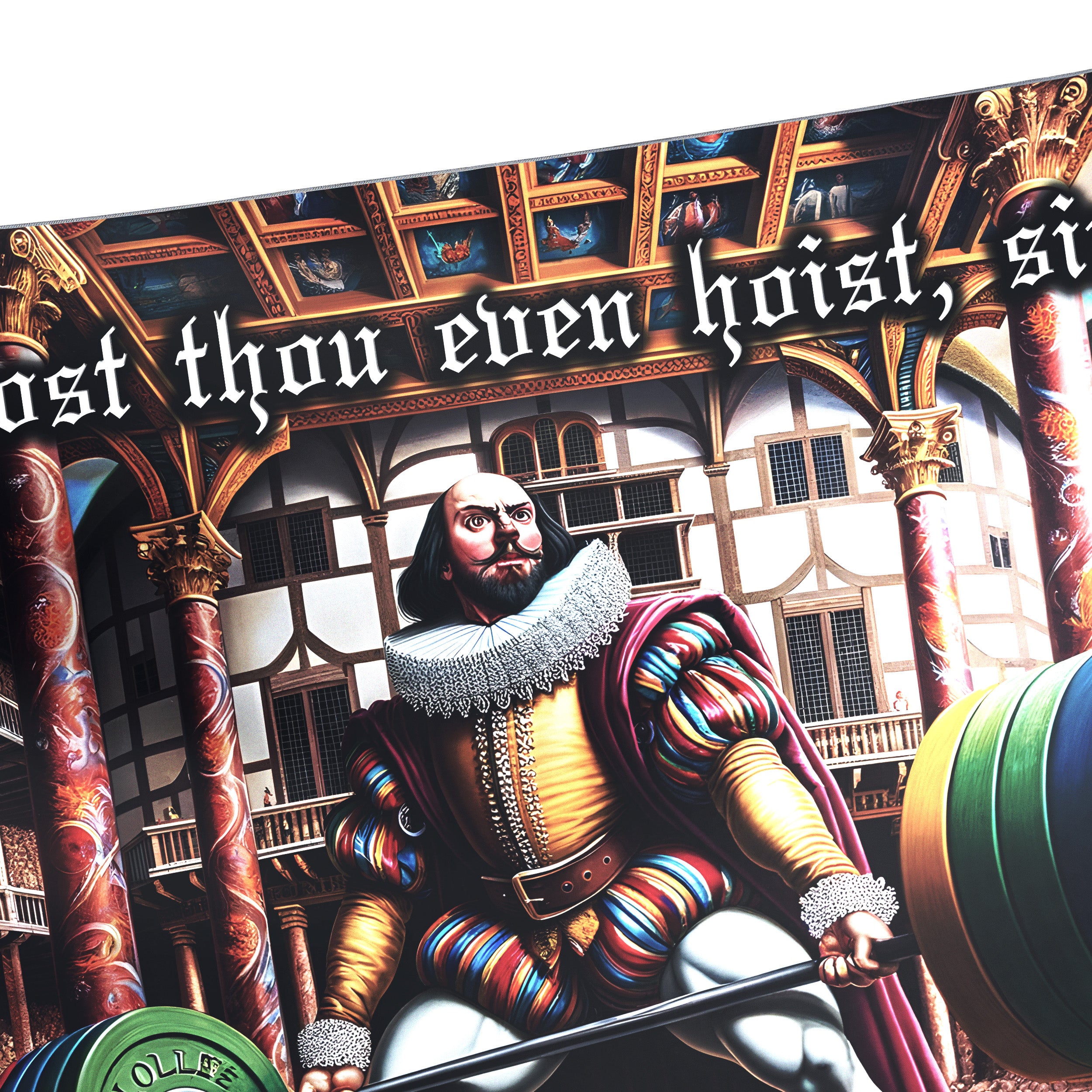 Funny Gym Flag Banner Dost Thou Even Hoist Sir 11309