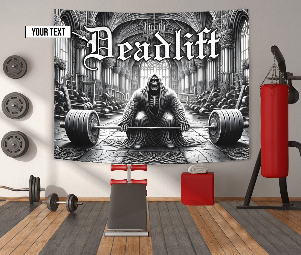 Grim Reaper Deadlift Gym Custom Gym Flag Banner 11318