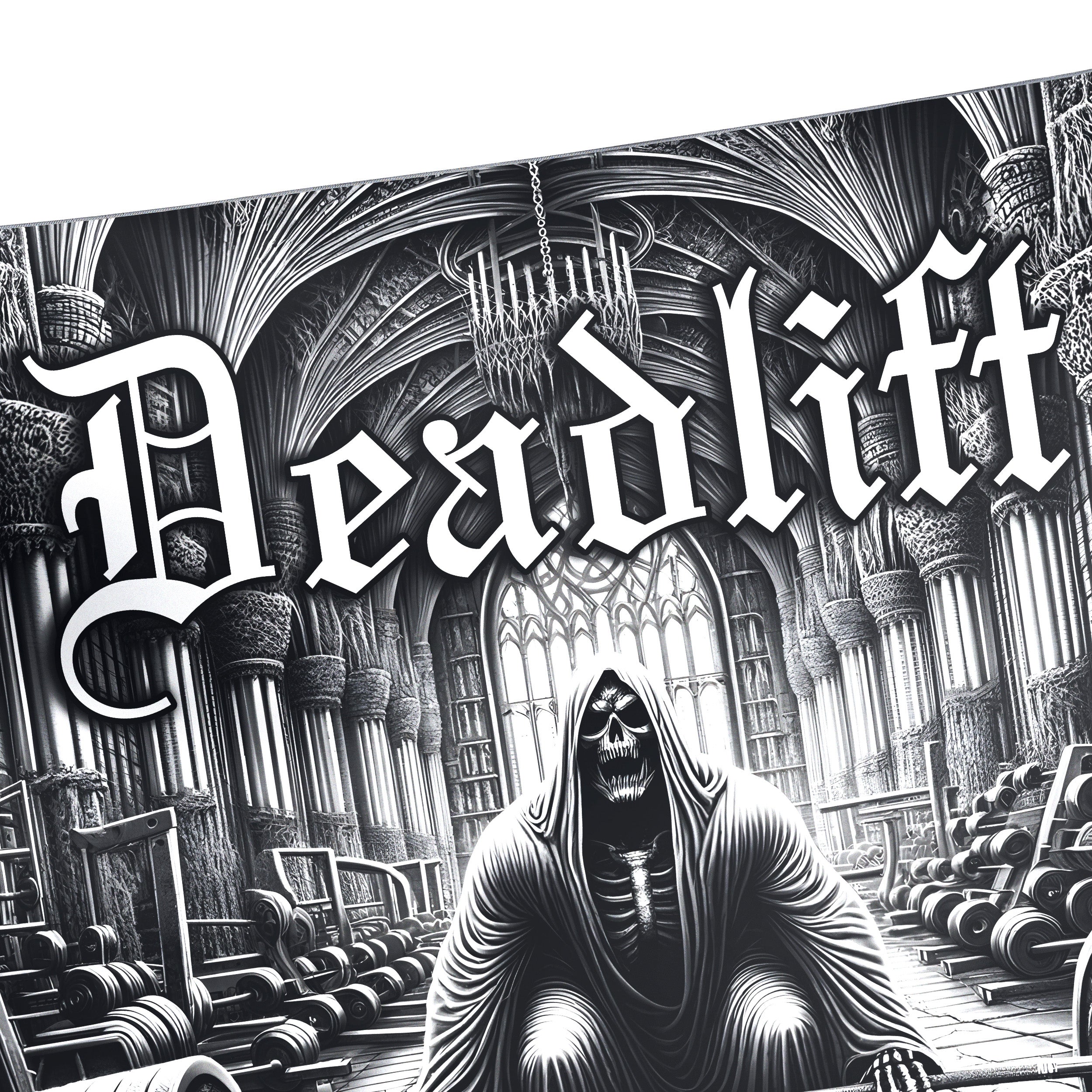 Grim Reaper Deadlift Gym Custom Gym Flag Banner 11318