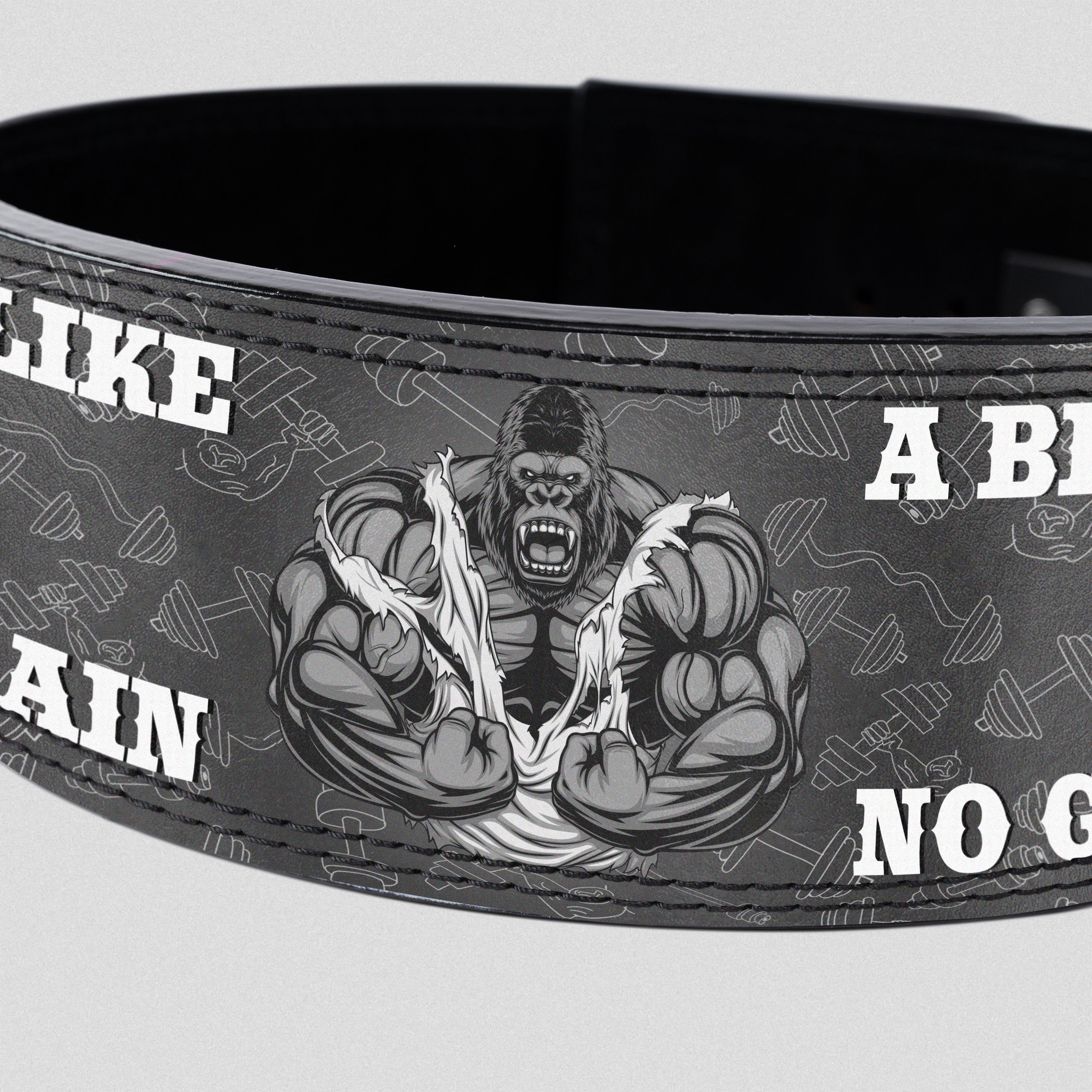 Unleash The Beast - Personalized Gorilla Powerlifting Belt 11330