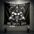 Personalized Gym Flag Banner Gothic Grim Reaper Lifting NO DAYS OFF 11336