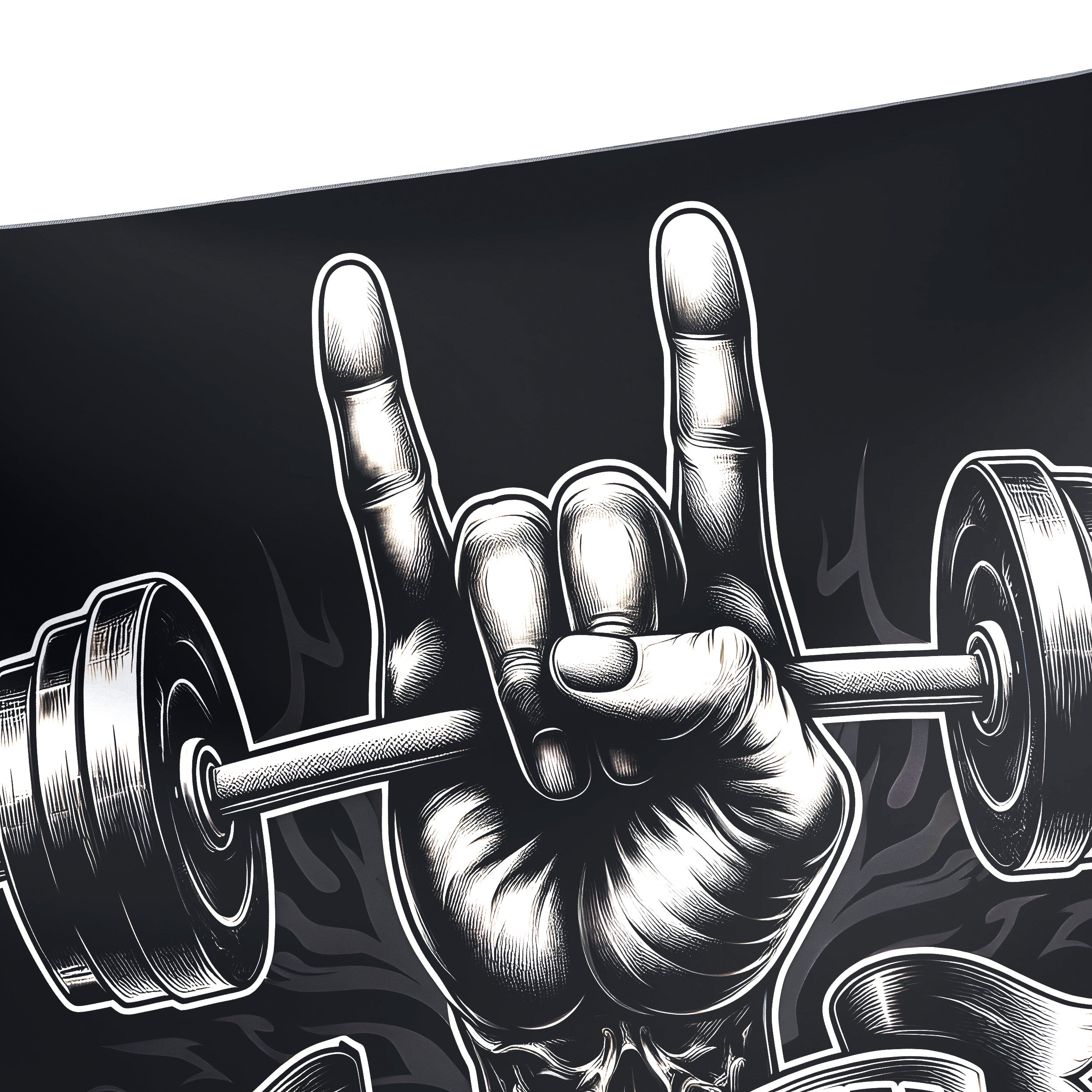 Personalized Gym Flag Heavy Metal Sign 11340