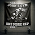 Rhinoceros Gym Flag - One More Rep 11379