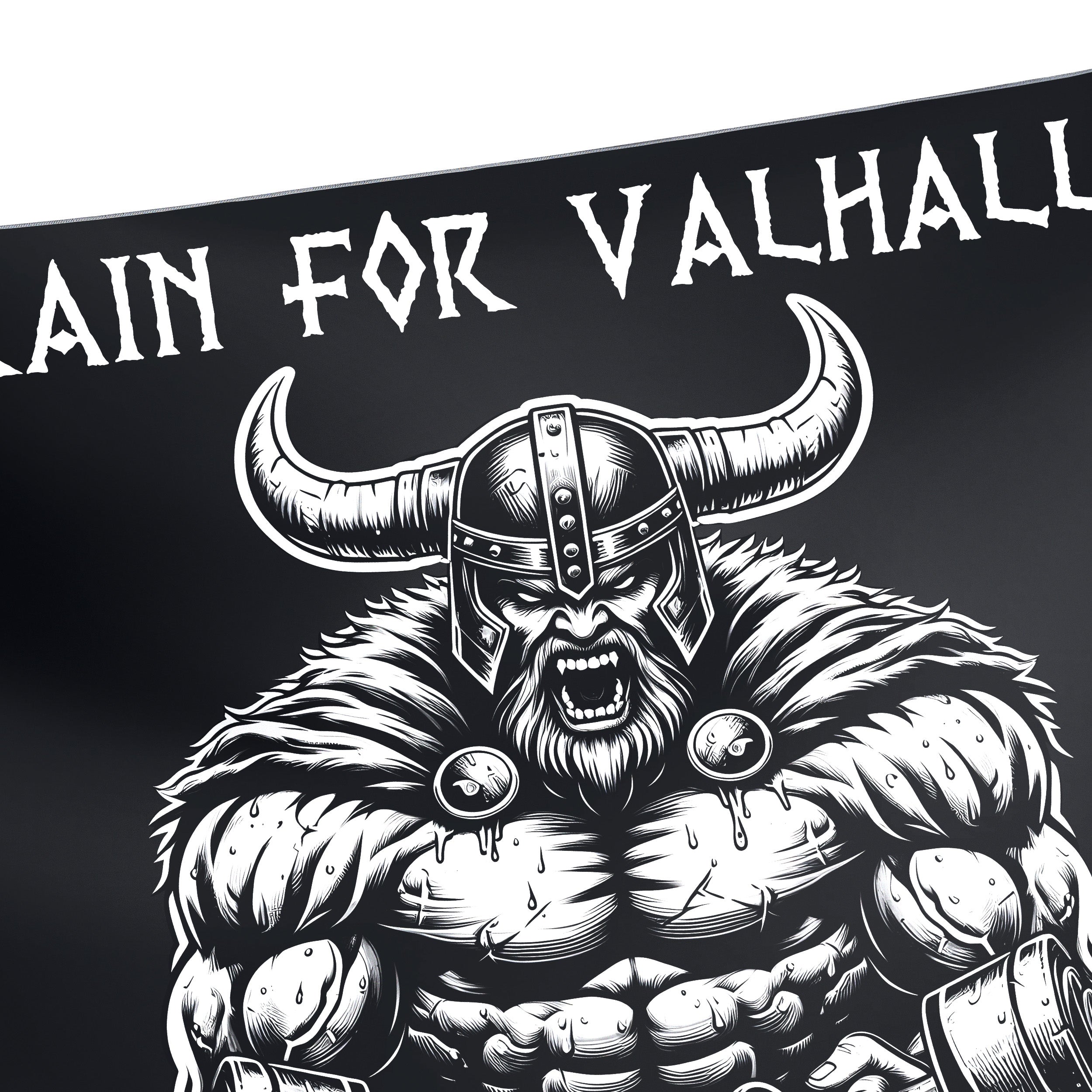 Customizable Viking Gym Banner – Train For Valhalla 11458