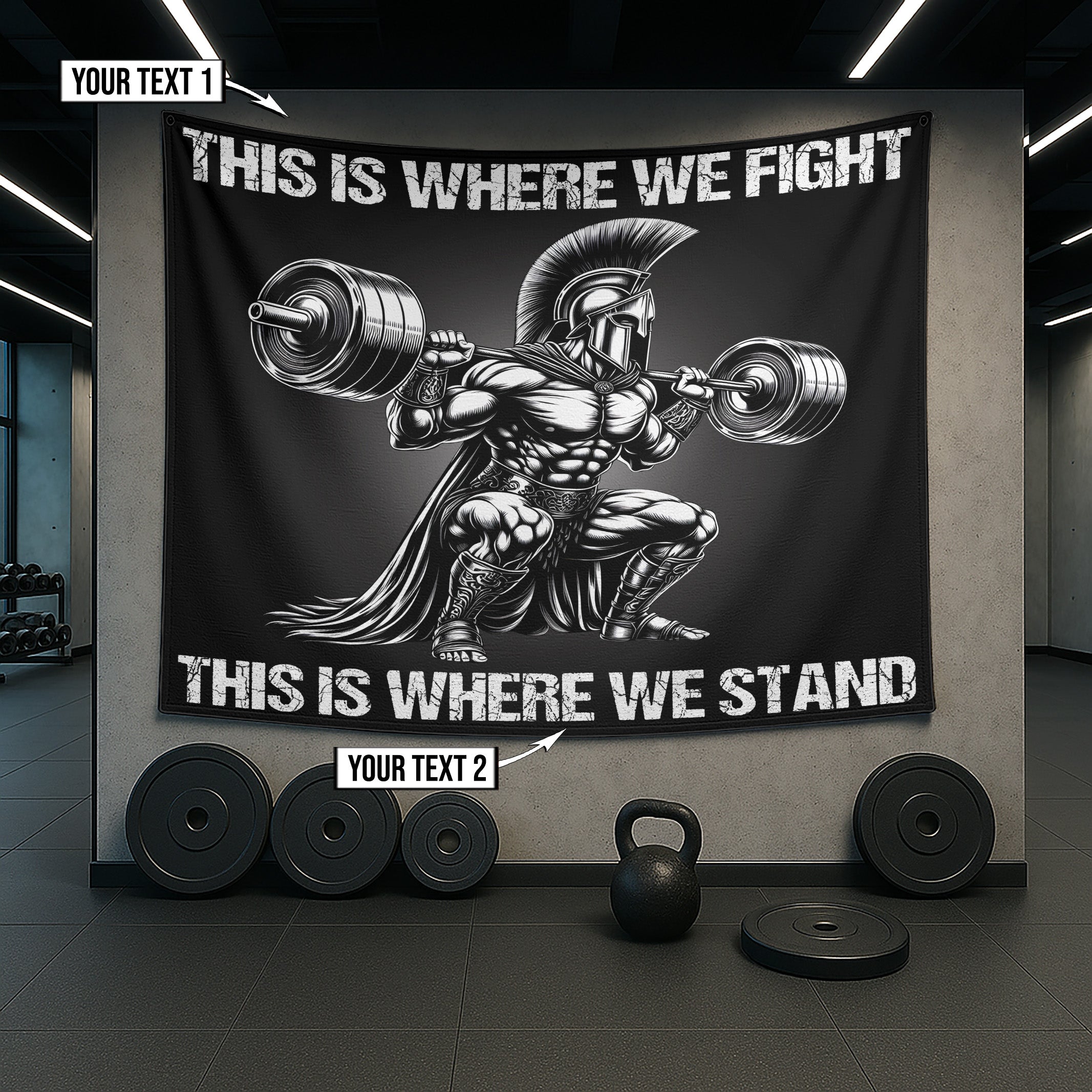 Spartan Warrior Gym Banner – This is Where We Fight 11459