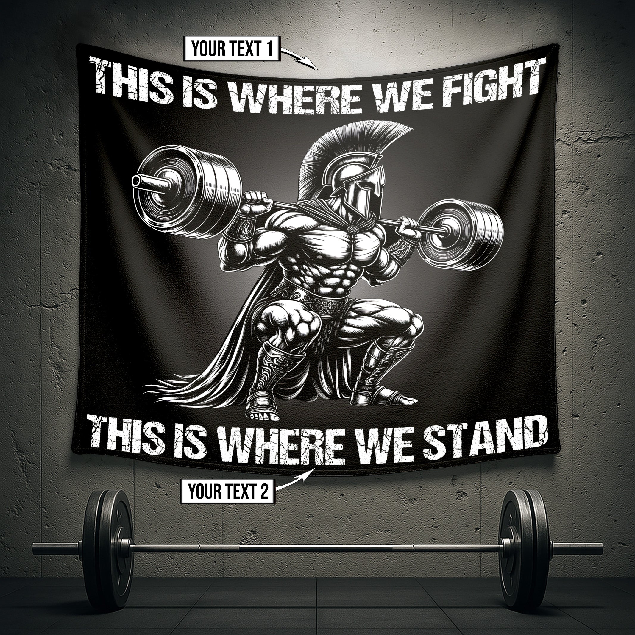 Spartan Warrior Gym Banner – This is Where We Fight 11459