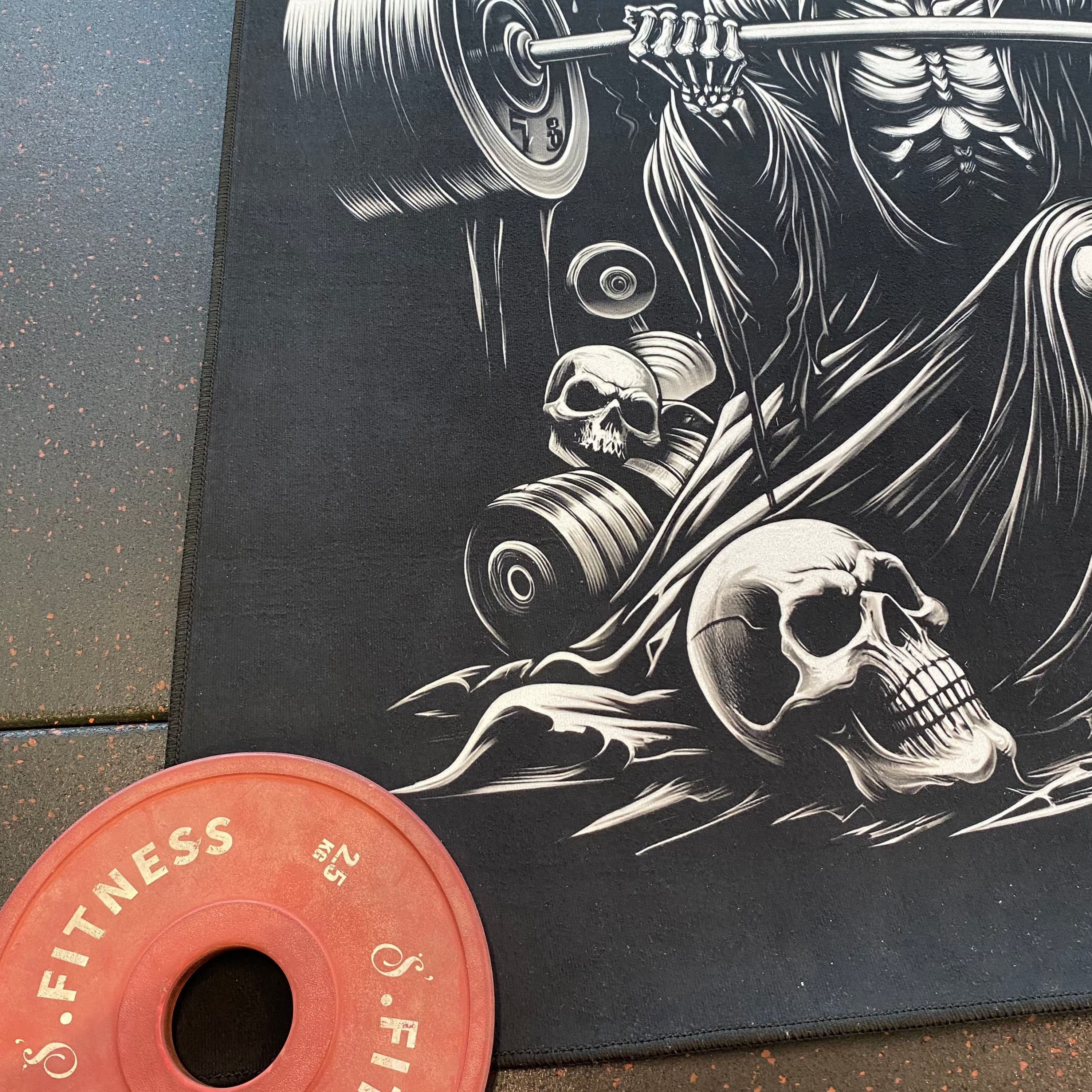 Grim Reaper Lift or Die Custom Gym Rug 11316