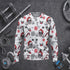 Gym Bodybuilding Skull Christmas Woolen Sweater